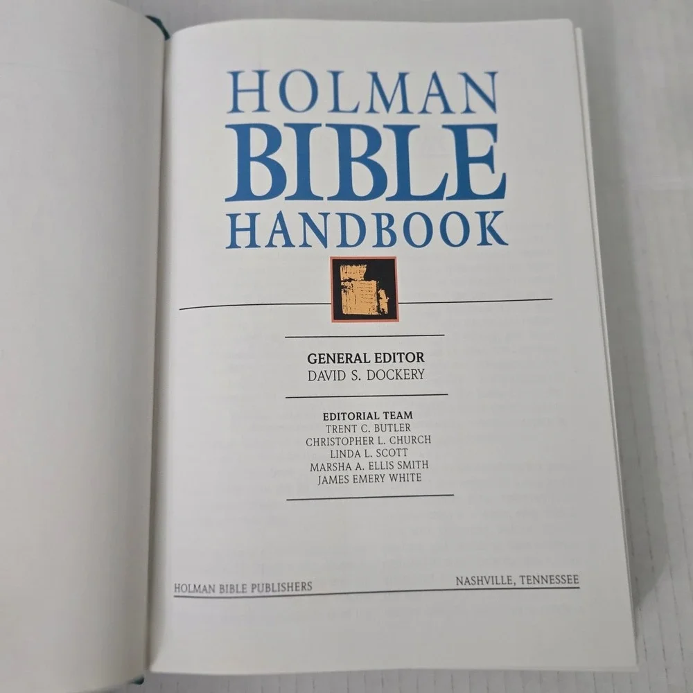 Vintage 1992 Holman Bible Handbook Hardcover Dust Jacket David Dockery USA Made